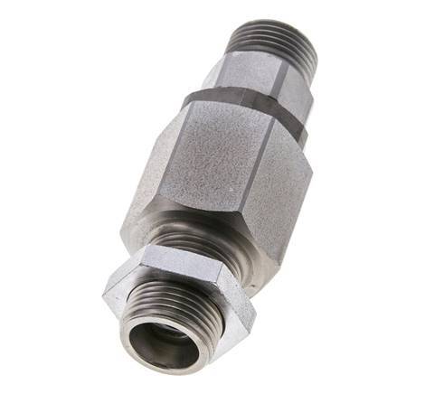 12S Acero Zincado Rótula con Guía de Bola Racor Pasamuros 350 bar NBR ISO 8434-1