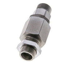 12S Acero Zincado Rótula con Guía de Bola Racor Pasamuros 350 bar NBR ISO 8434-1