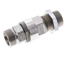 25S Acero zincado Rótula con guía de bola Racor de corte Pasamuros 350 bar NBR ISO 8434-1