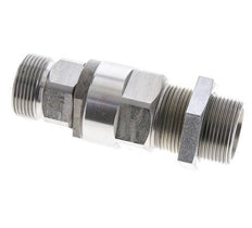 25S Acero zincado Rótula con guía de bola Racor de corte Pasamuros 350 bar NBR ISO 8434-1