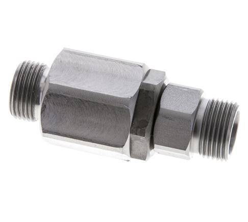 12S Zink plated Steel Ball-Guided Swivel Joint Cutting Fitting DN 7.5350 bar NBR ISO 8434-1