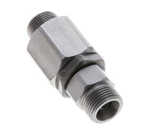 12S Zink plated Steel Ball-Guided Swivel Joint Cutting Fitting DN 7.5350 bar NBR ISO 8434-1