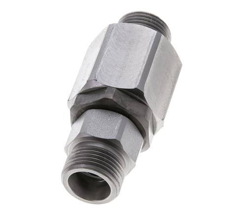 12S Zink plated Steel Ball-Guided Swivel Joint Cutting Fitting DN 7.5350 bar NBR ISO 8434-1