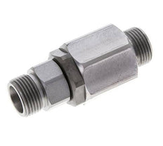 12S Zink plated Steel Ball-Guided Swivel Joint Cutting Fitting DN 7.5350 bar NBR ISO 8434-1