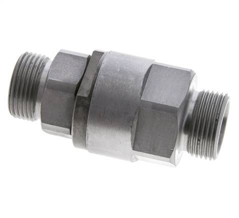 20S Zink plated Steel Ball-Guided Swivel Joint Cutting Fitting DN 16350 bar NBR ISO 8434-1