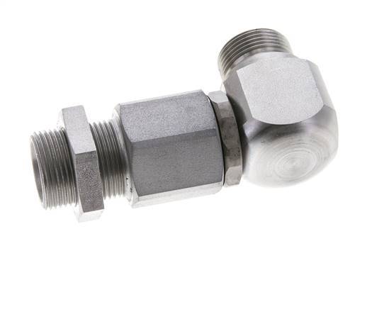 16S Codo de acero zincado Rótula con guía de bola Racor de corte Pasamuros DN 12350 bar NBR ISO 8434-1