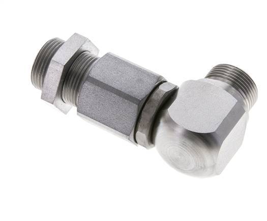 16S Codo de acero zincado Rótula con guía de bola Racor de corte Pasamuros DN 12350 bar NBR ISO 8434-1