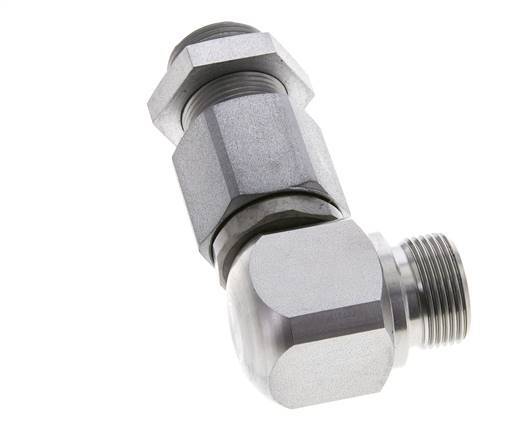 16S Codo de acero zincado Rótula con guía de bola Racor de corte Pasamuros DN 12350 bar NBR ISO 8434-1