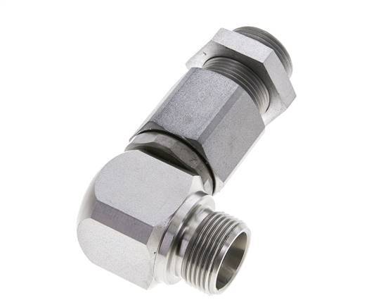 16S Codo de acero zincado Rótula con guía de bola Racor de corte Pasamuros DN 12350 bar NBR ISO 8434-1