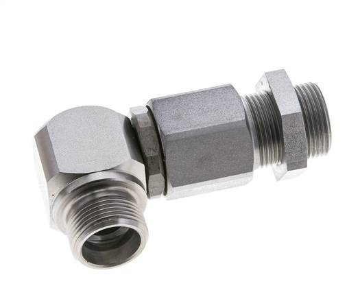 16S Codo de acero zincado Rótula con guía de bola Racor de corte Pasamuros DN 12350 bar NBR ISO 8434-1
