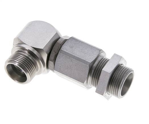16S Codo de acero zincado Rótula con guía de bola Racor de corte Pasamuros DN 12350 bar NBR ISO 8434-1