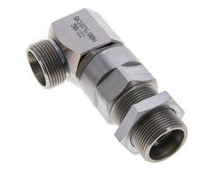25S Zink plated Steel Elbow Ball-Guided Swivel Joint Cutting Fitting Bulkhead DN 20350 bar NBR ISO 8434-1