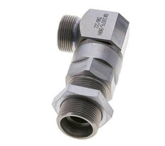 25S Zink plated Steel Elbow Ball-Guided Swivel Joint Cutting Fitting Bulkhead DN 20350 bar NBR ISO 8434-1