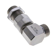 25S Zink plated Steel Elbow Ball-Guided Swivel Joint Cutting Fitting Bulkhead DN 20350 bar NBR ISO 8434-1