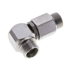 16S Codo de acero cincado Racor giratorio con guía de bola DN 12350 bar NBR ISO 8434-1