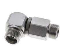 16S Codo de acero cincado Racor giratorio con guía de bola DN 12350 bar NBR ISO 8434-1
