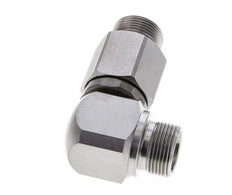 16S Codo de acero cincado Racor giratorio con guía de bola DN 12350 bar NBR ISO 8434-1