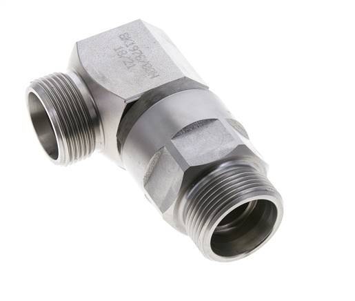25S Codo de acero zincado Racor con rótula DN 20350 bar NBR ISO 8434-1