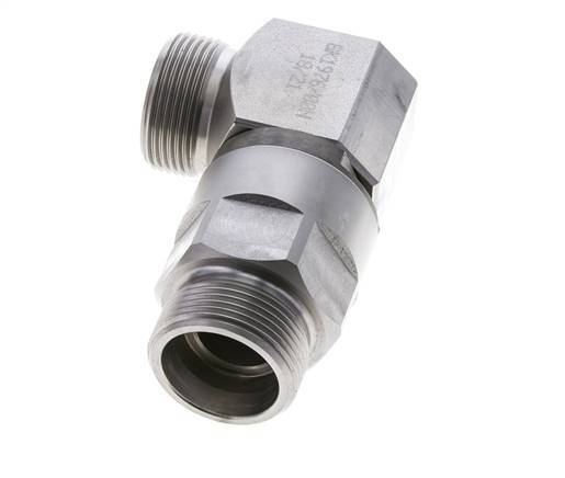 25S Codo de acero zincado Racor con rótula DN 20350 bar NBR ISO 8434-1