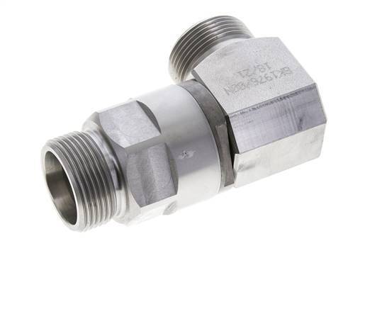 25S Codo de acero zincado Racor con rótula DN 20350 bar NBR ISO 8434-1
