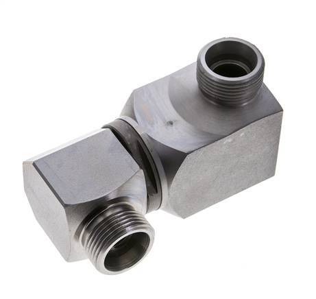 20S Zink plated Steel Ball-Guided Double Swivel Joint Cutting Fitting DN 16350 bar NBR ISO 8434-1