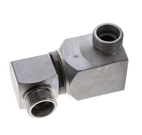 20S Zink plated Steel Ball-Guided Double Swivel Joint Cutting Fitting DN 16350 bar NBR ISO 8434-1