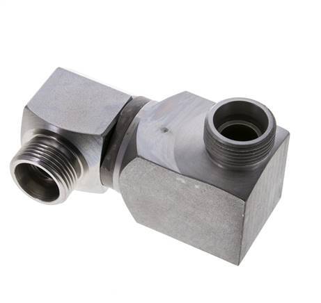 20S Zink plated Steel Ball-Guided Double Swivel Joint Cutting Fitting DN 16350 bar NBR ISO 8434-1
