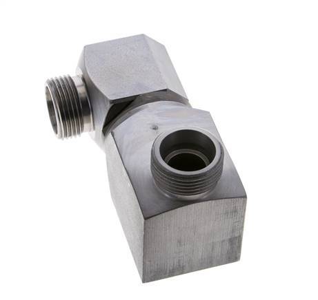 20S Zink plated Steel Ball-Guided Double Swivel Joint Cutting Fitting DN 16350 bar NBR ISO 8434-1