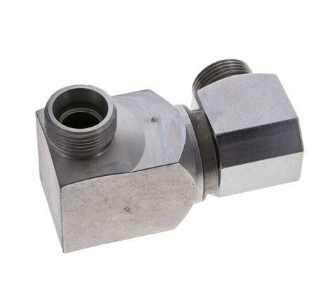 20S Zink plated Steel Ball-Guided Double Swivel Joint Cutting Fitting DN 16350 bar NBR ISO 8434-1