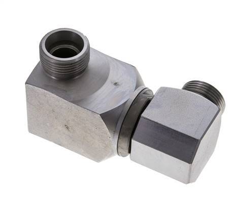 20S Zink plated Steel Ball-Guided Double Swivel Joint Cutting Fitting DN 16350 bar NBR ISO 8434-1