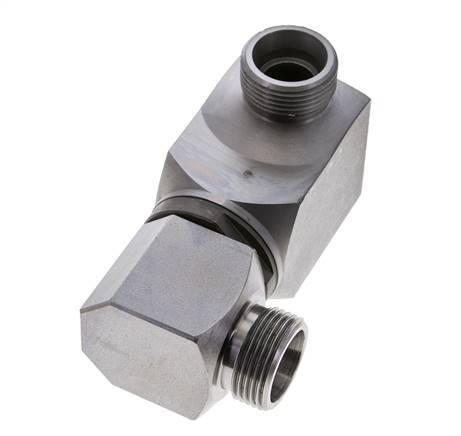 20S Zink plated Steel Ball-Guided Double Swivel Joint Cutting Fitting DN 16350 bar NBR ISO 8434-1
