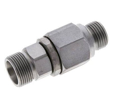 16S & G1/2'' Zink plated Steel Ball-Guided Swivel Joint Cutting Fitting with Male Threads DN 12350 bar NBR ISO 8434-1