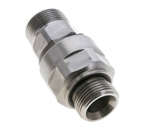 25S & G1'' Zink plated Steel Ball-Guided Swivel Joint Cutting Fitting with Male Threads DN 20350 bar NBR ISO 8434-1