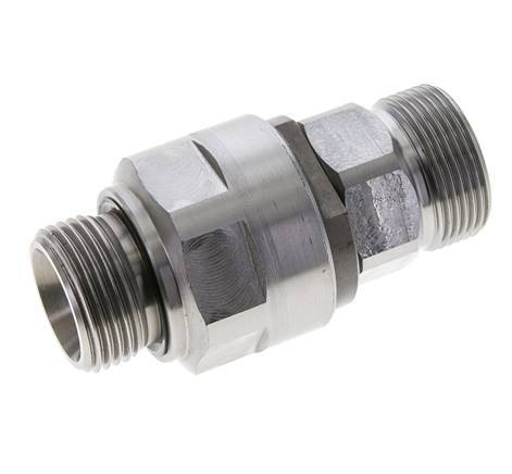 25S & G1'' Zink plated Steel Ball-Guided Swivel Joint Cutting Fitting with Male Threads DN 20350 bar NBR ISO 8434-1