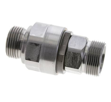 25S & G1'' Zink plated Steel Ball-Guided Swivel Joint Cutting Fitting with Male Threads DN 20350 bar NBR ISO 8434-1