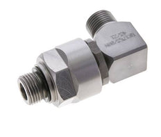 12L & M18x1.5 Zink plated Steel Elbow Ball-Guided Swivel Joint Cutting Fitting with Male Threads DN 10315 bar NBR ISO 8434-1