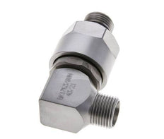 12L & M18x1.5 Zink plated Steel Elbow Ball-Guided Swivel Joint Cutting Fitting with Male Threads DN 10315 bar NBR ISO 8434-1