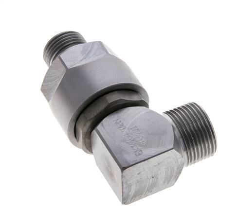 15L & M18x1.5 Codo de acero zincado Racor giratorio con rosca macho DN 10315 bar NBR ISO 8434-1