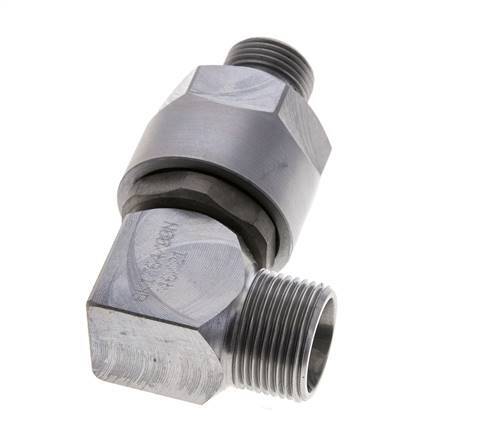 15L & M18x1.5 Codo de acero zincado Racor giratorio con rosca macho DN 10315 bar NBR ISO 8434-1