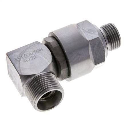 15L & M18x1.5 Codo de acero zincado Racor giratorio con rosca macho DN 10315 bar NBR ISO 8434-1