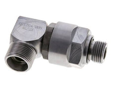 15L & M18x1.5 Codo de acero zincado Racor giratorio con rosca macho DN 10315 bar NBR ISO 8434-1