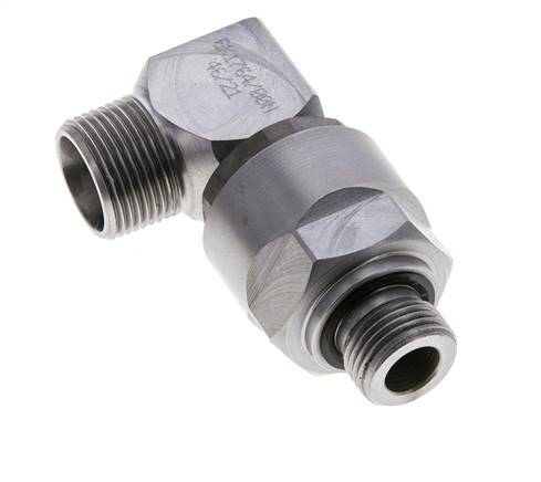 15L & M18x1.5 Codo de acero zincado Racor giratorio con rosca macho DN 10315 bar NBR ISO 8434-1