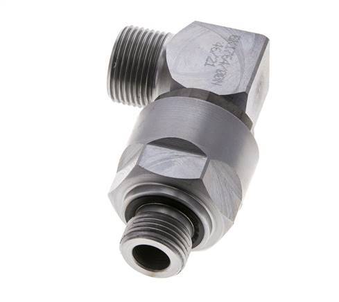 15L & M18x1.5 Codo de acero zincado Racor giratorio con rosca macho DN 10315 bar NBR ISO 8434-1