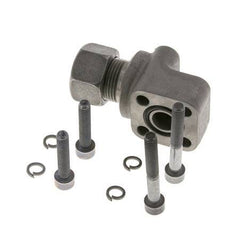 LK 30 Codo Brida de bomba Fundición maleable con 15L (M22x1,5)
