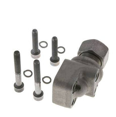 LK 30 Codo Brida de bomba Fundición maleable con 15L (M22x1,5)