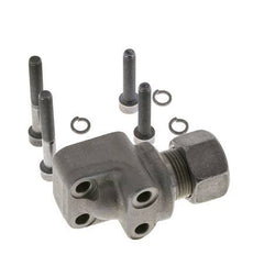 LK 30 Codo Brida de bomba Fundición maleable con 15L (M22x1,5)