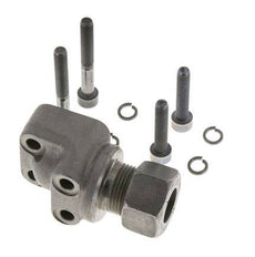 LK 30 Codo Brida de bomba Fundición maleable con 15L (M22x1,5)