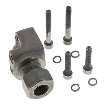 LK 30 Codo Brida de bomba Fundición maleable con 15L (M22x1,5)