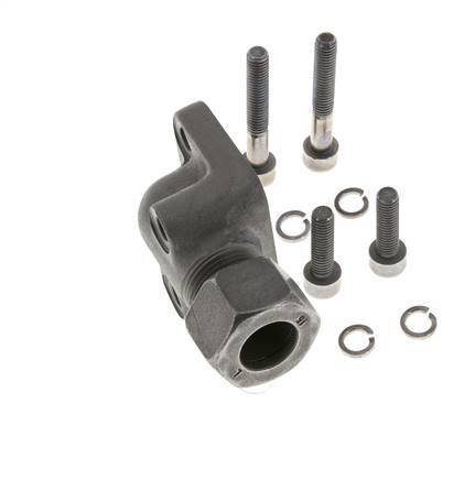 LK 35 Codo brida de bomba Fundición maleable con 15L (M22x1,5)