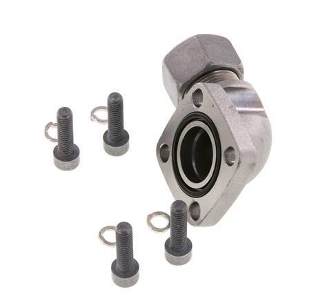 LK 40 Codo brida de bomba Fundición maleable con 15L (M22x1,5)